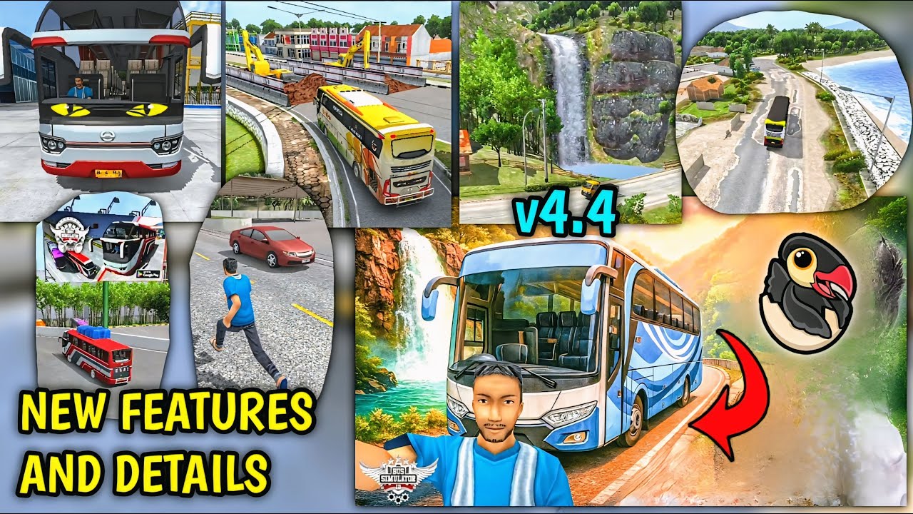 🚚New Update 4.4 ; New Features And Details In Bus Simulator Indonesia by Maleo 🏕 | Bus Gameplay