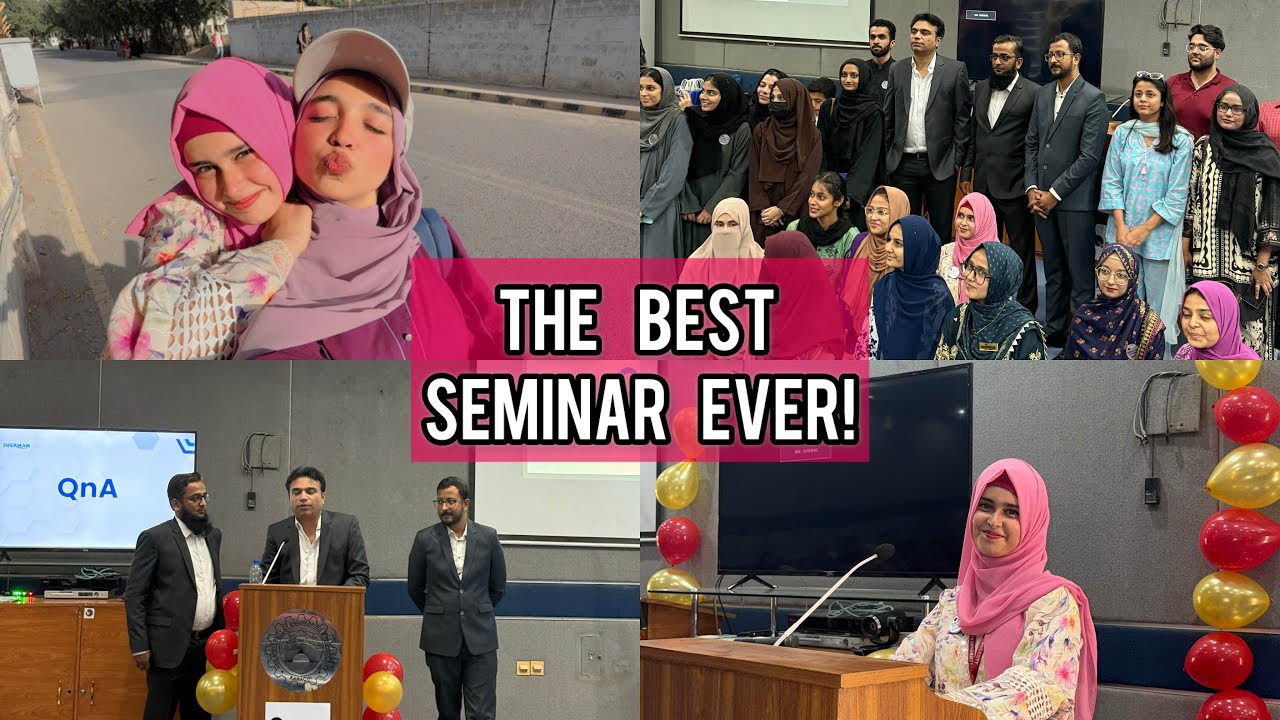 Hira Hosted the Seminar😍|Fin Investment Seminar by Quants Society 💸|Games Session🤣|NED University 