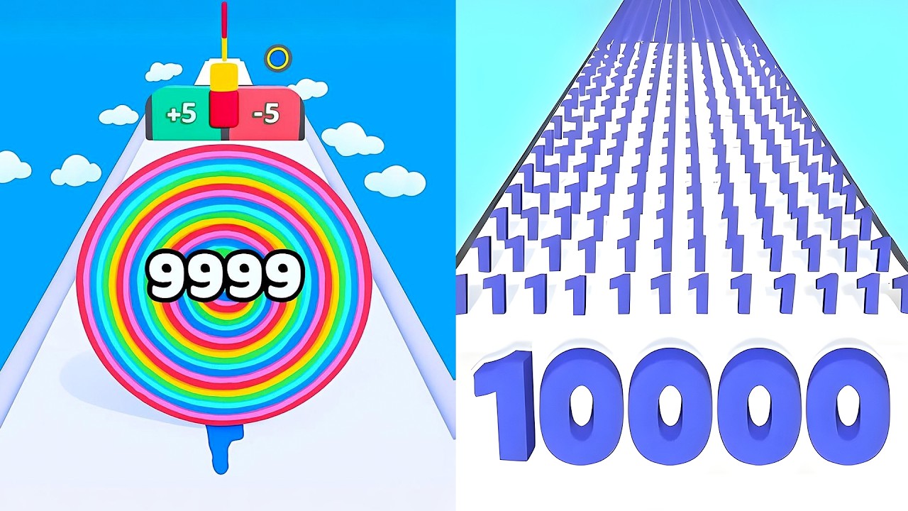 Number Master vs Layer Man 3D – UNSTOPPABLE SpeedRun! Android/iOS Gameplay