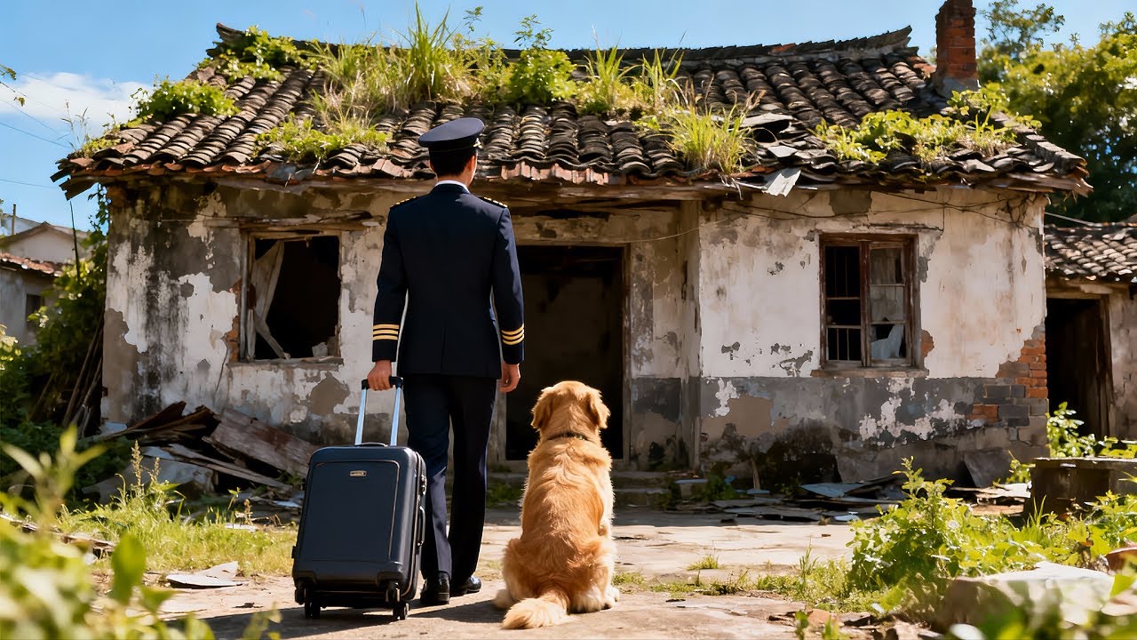 Leaving behind the clouds, he and his golden retriever made a home in the ruins for $2,200