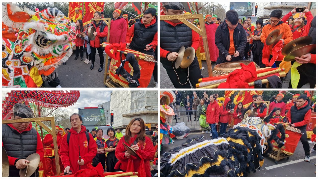 Lion Dance Drumming | London New Year's Day Parade 2024