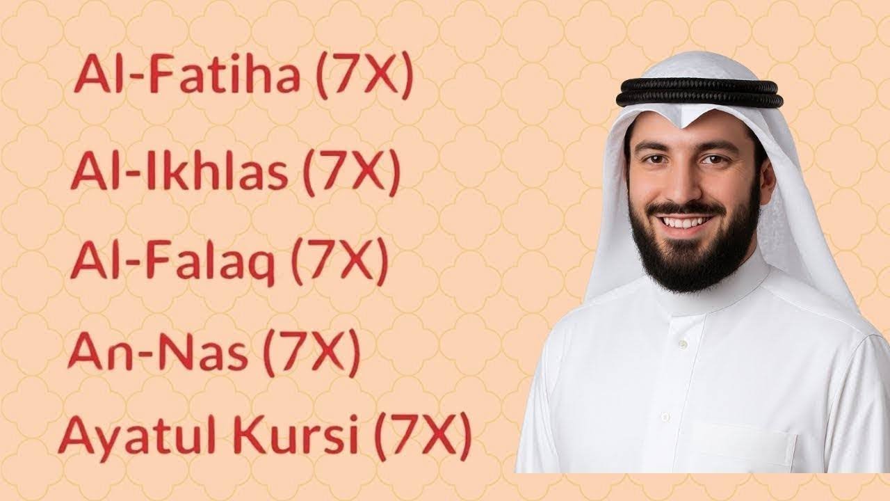 7× Al Fatiha | Ayatul Kursi | Al Kafirun | Al Ikhlas | Al Falaq | An Nas – Peaceful Quran Recitation