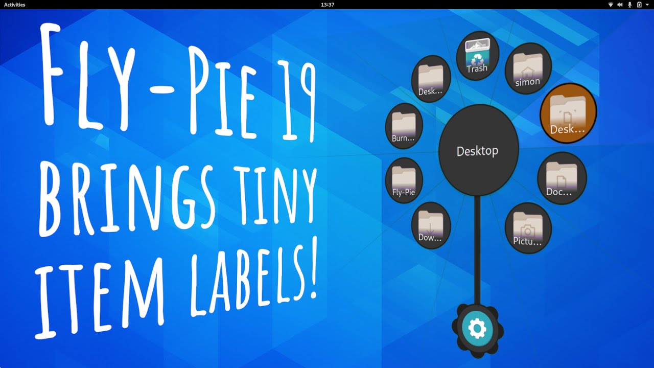 Item labels in Fly-Pie!