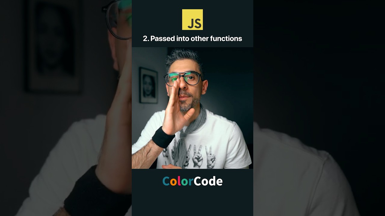 Pass functions into other functions: Part 2 of 7 Benefits of First-Class Functions 