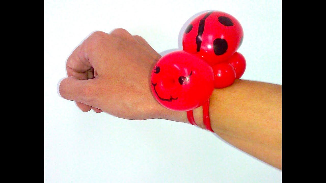 How To Make A Ladybug Balloon Bracelet - Balloon Animals Palm Beach