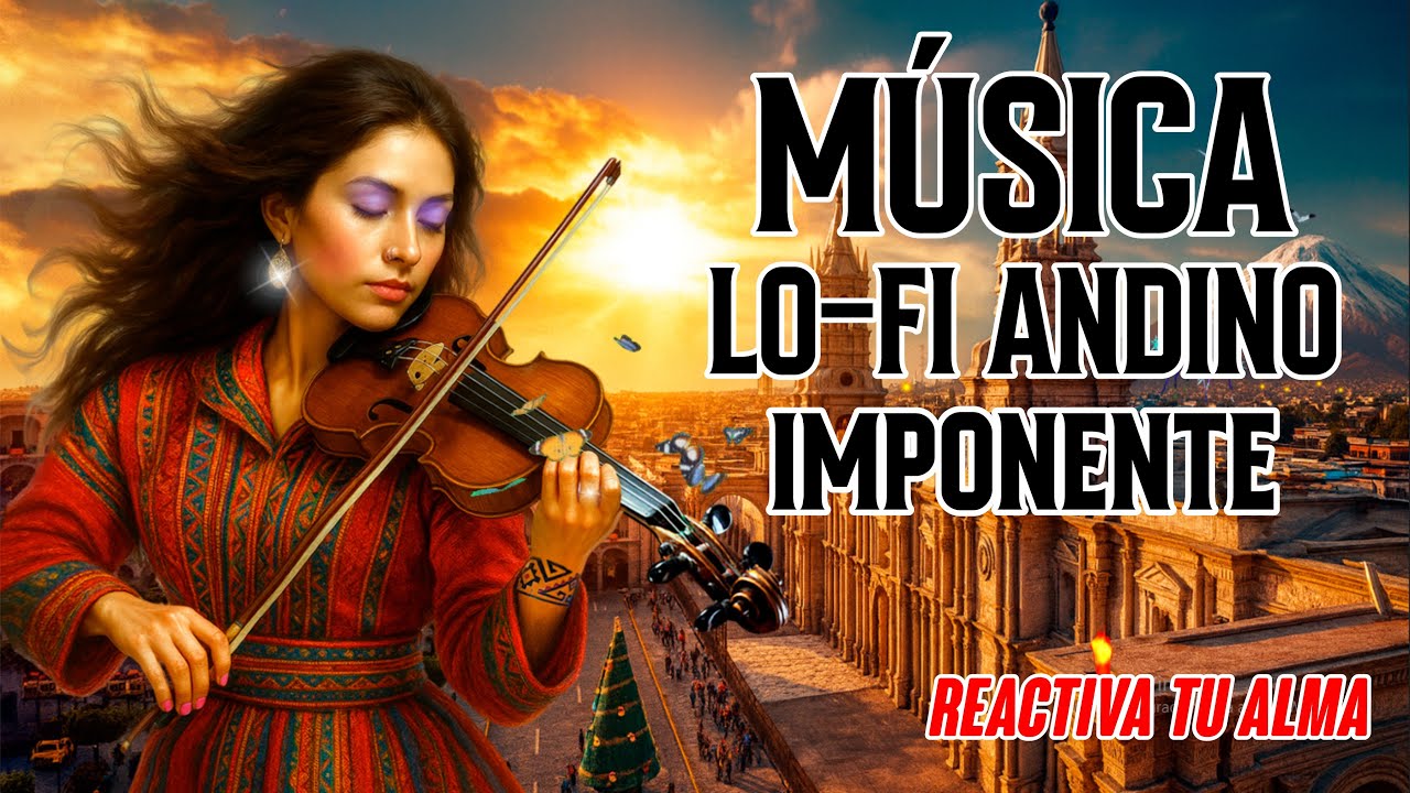 Música LoFi Andino Imponente – El Misti y la Violinista | Reactiva tu alma con esta energía