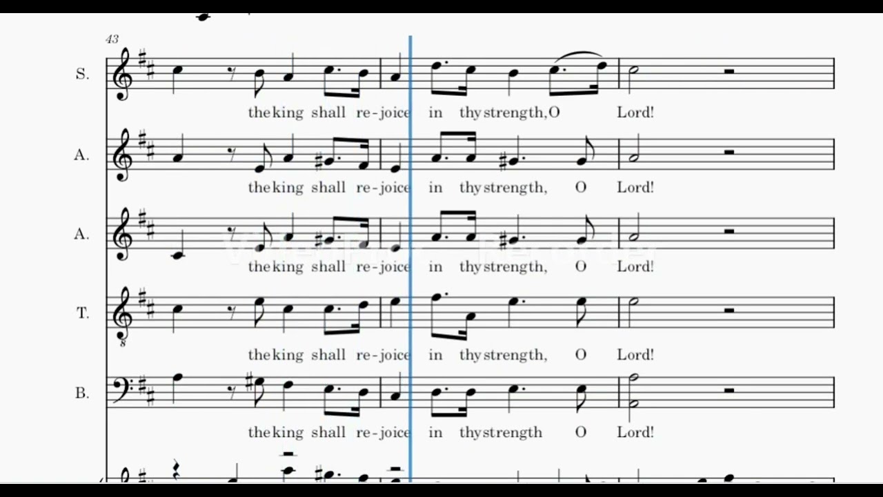 Handel &ndash; The King Shall Rejoice | SATB Choir Practice Track