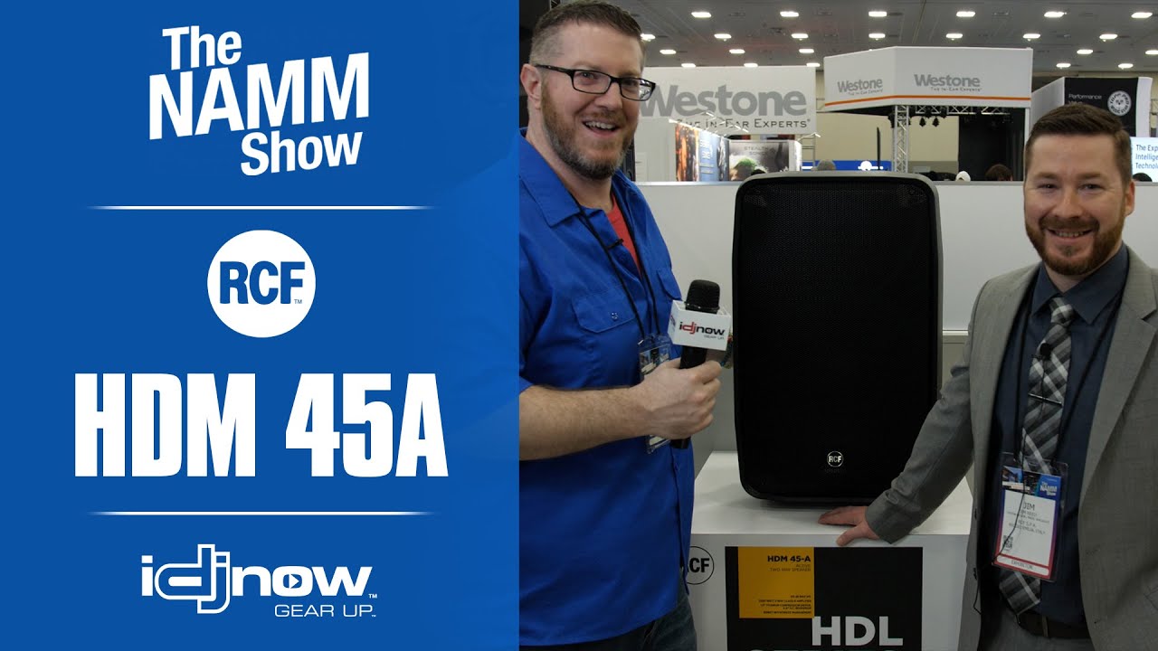 FIRST LOOK - RCF HDM 45-A Speaker | NAMM 2020 OVERVIEW with IDJNOW | Best powered speaker available?