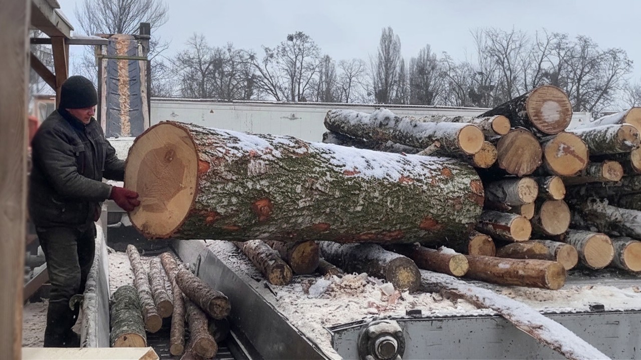 Winter Wood Chips: Shredder vs Giant Log Beast.