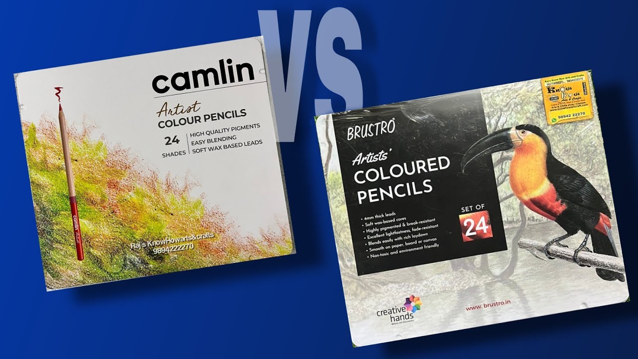 Camlin Vs Brustro Artist Pencils | Review | हिंदी 