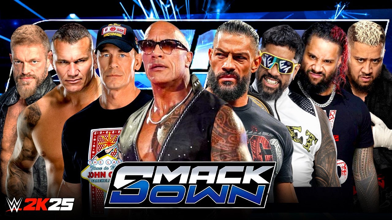 WWE Roman Reigns Jey Jimmy & Solo (Bloodline) vs The Rock Randy Orton John Cena & Edge | 07-Mar-2026