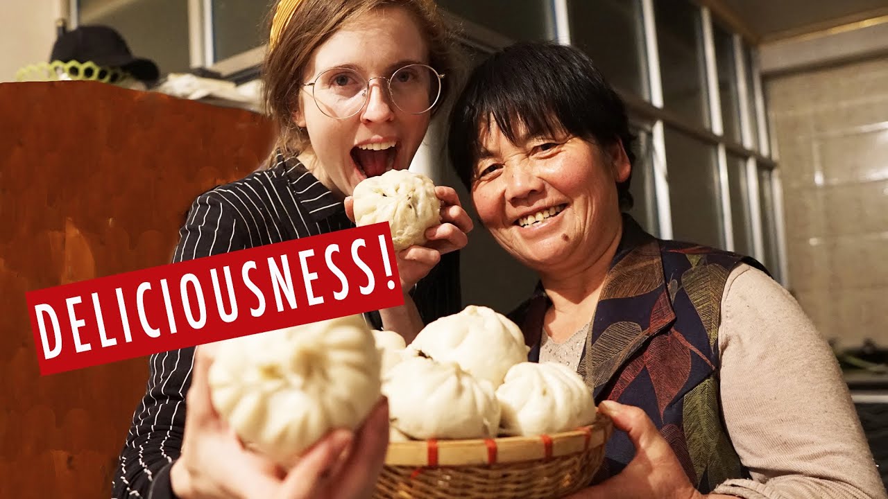 My Chinese Mother-In-Law and I make Baozi! (Chinese Steamed Buns)
