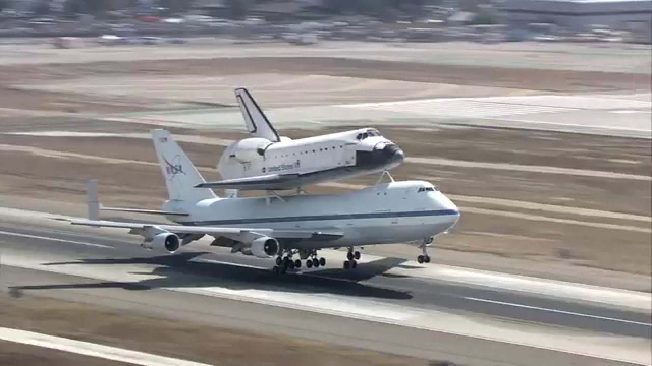 Space Shuttle Endeavour Landing at LAX
