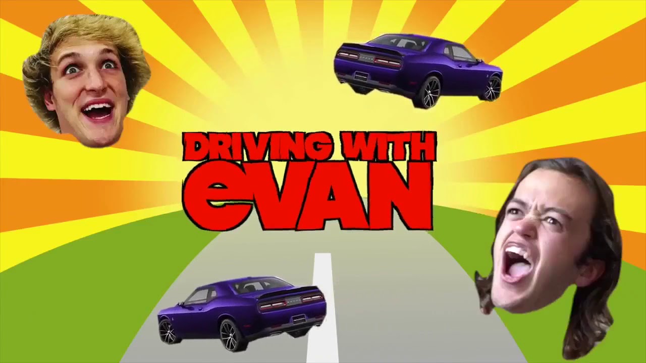 Logan Paul vlogs driving with Evan compilation part 1