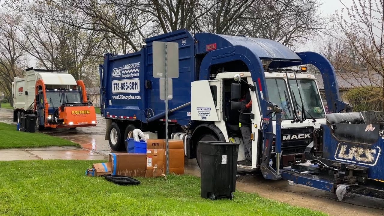 LRS Garbage Trucks Tag Teaming In The Rain + More