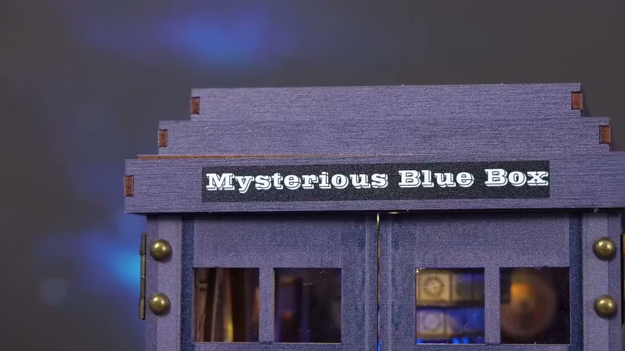 Book Nook Kit Mysterious Telephone Booth DIY Wooden Puzzle H