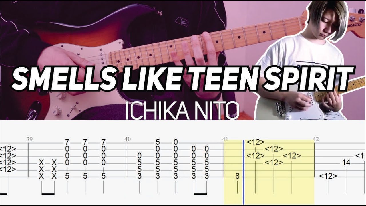 Ichika Nito - Smells Like Teen Spirit riff (Guitar lesson wih TAB)