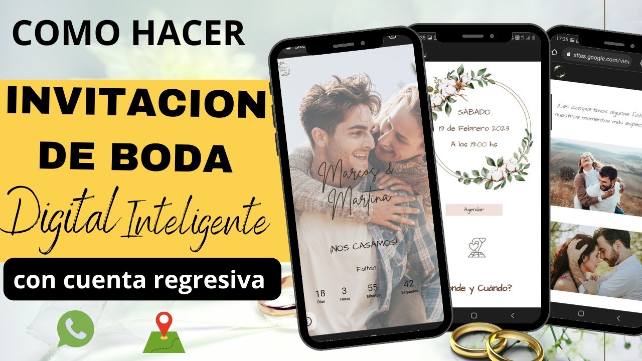👰 Como hacer INVITACION para BODA digital INTERACTIVA