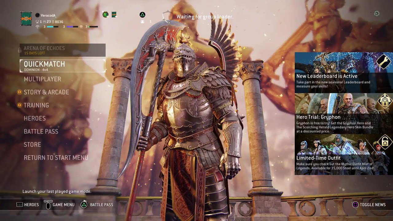 For Honor ps5 pro