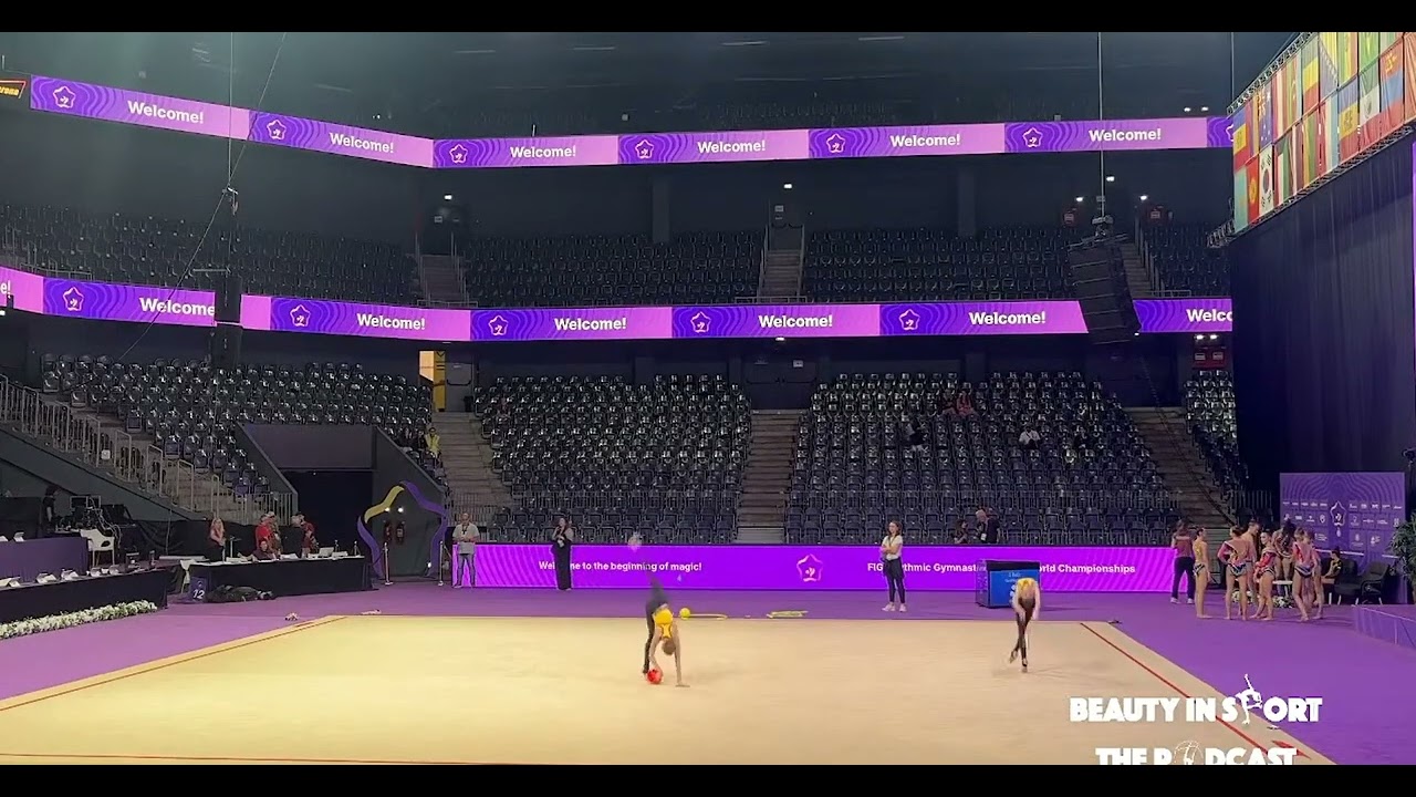 Kateryna Tsema Ball Podium Trainings - Junior World Championships Cluj-Napoca 2023