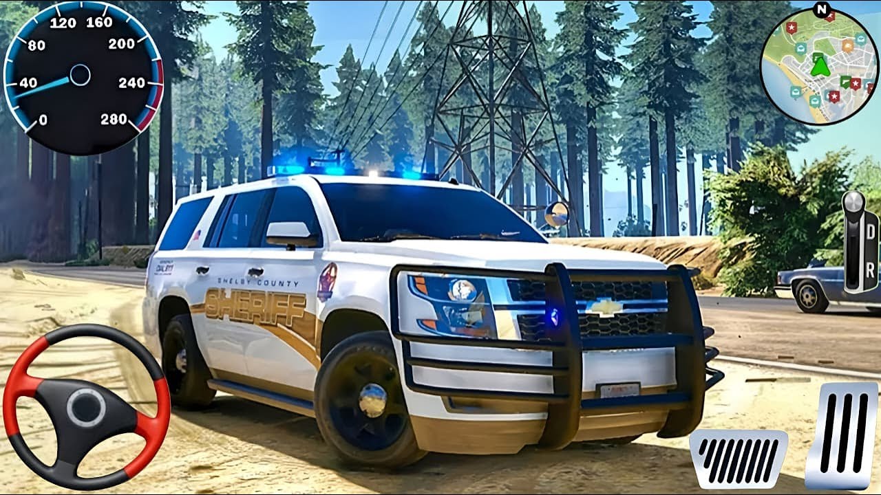 Police Car Chase Simulator 3D Game - Real Cop Cars Driving Simulator 2025 - Android GamePlay