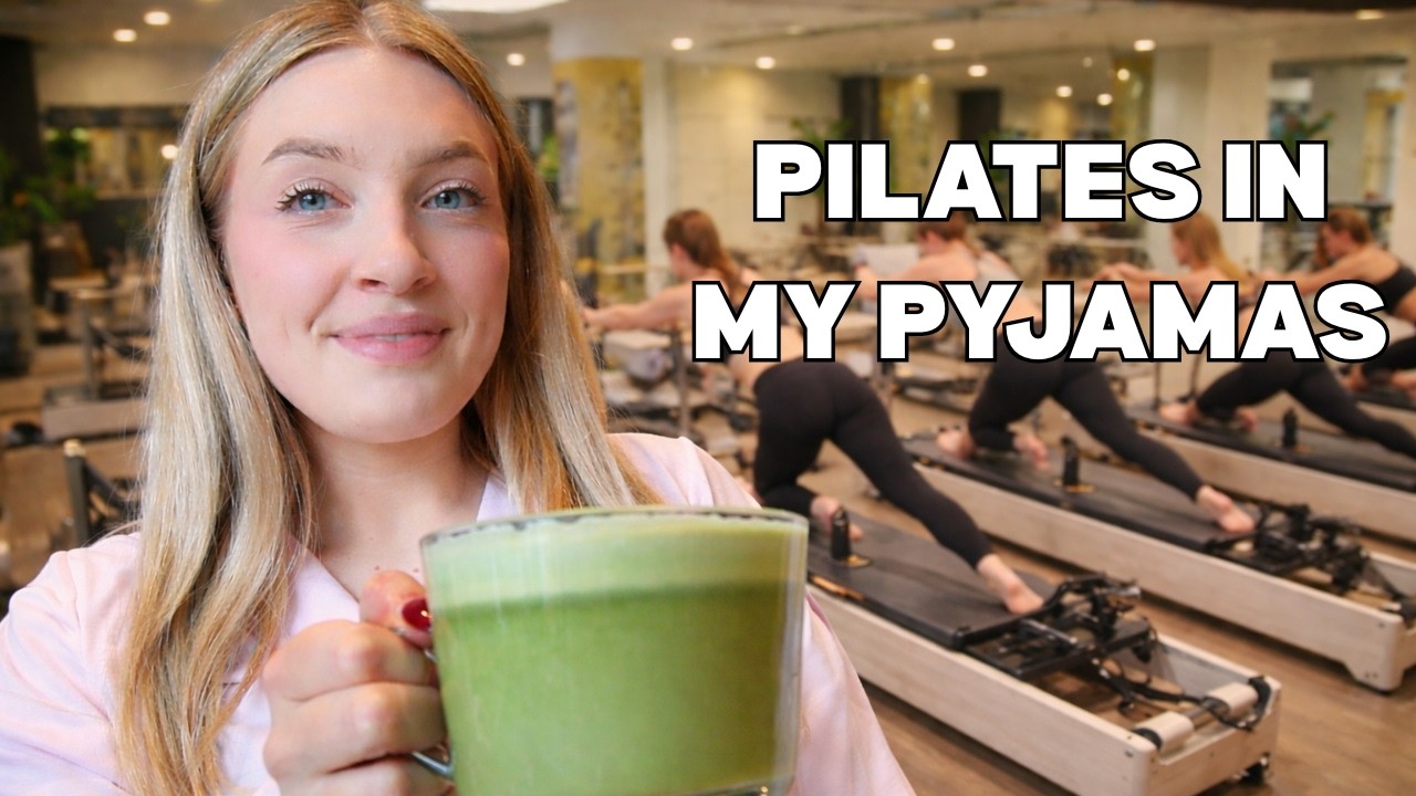 PILATES IN MY PYJAMAS... i'm allergic to matcha?