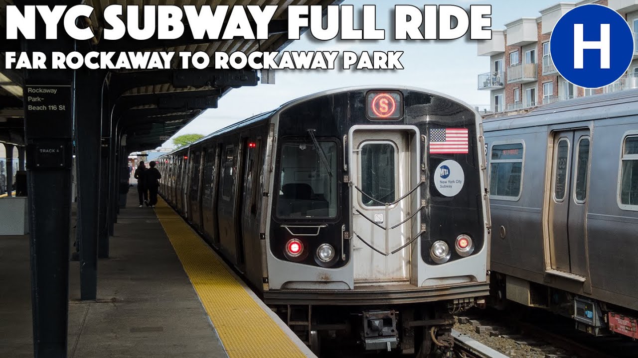 R179 (A) Shuttle Train Full Ride from Far Rockaway to Rockaway Park | NYC Subway