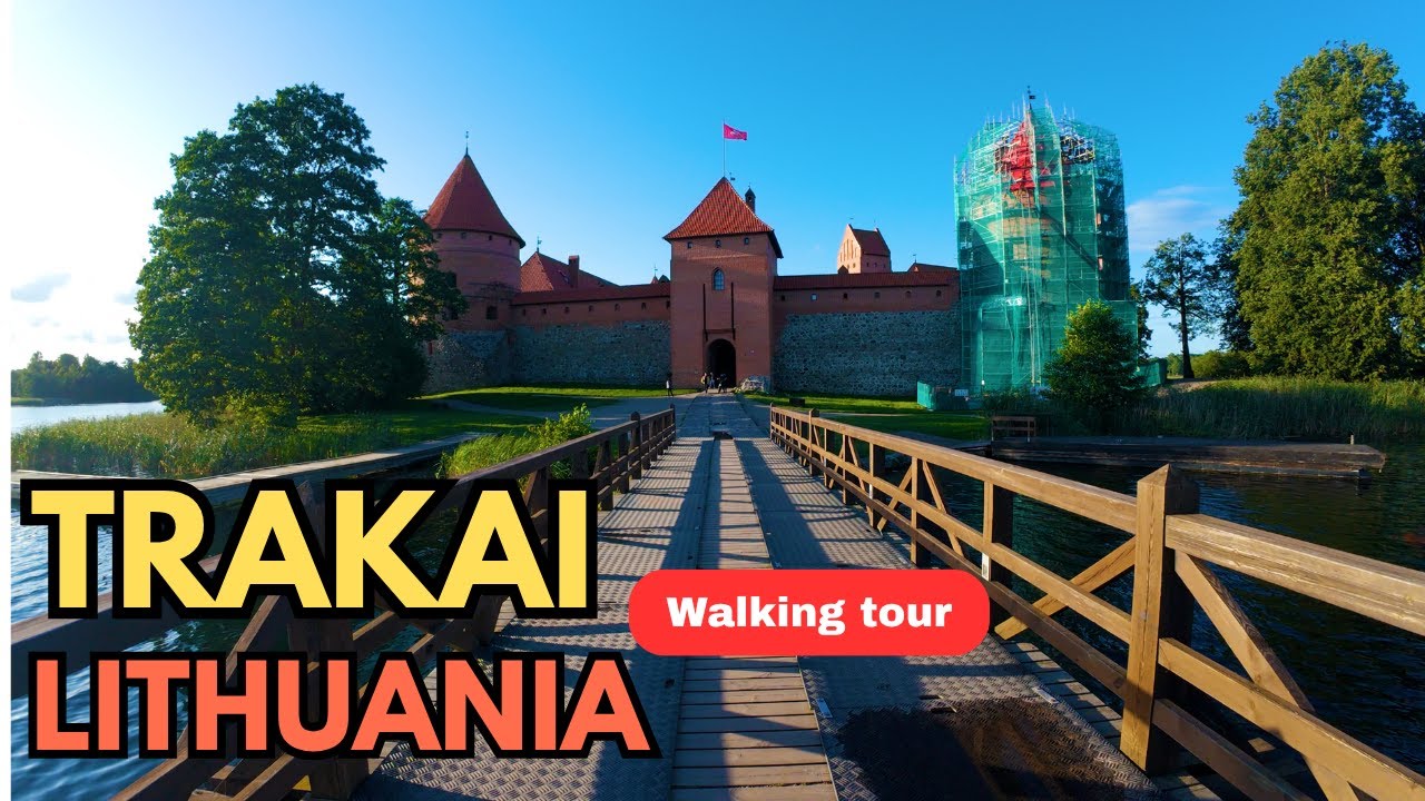 Trakai Island Castle LIthuania | Walking Tour 4K | Summer 2025
