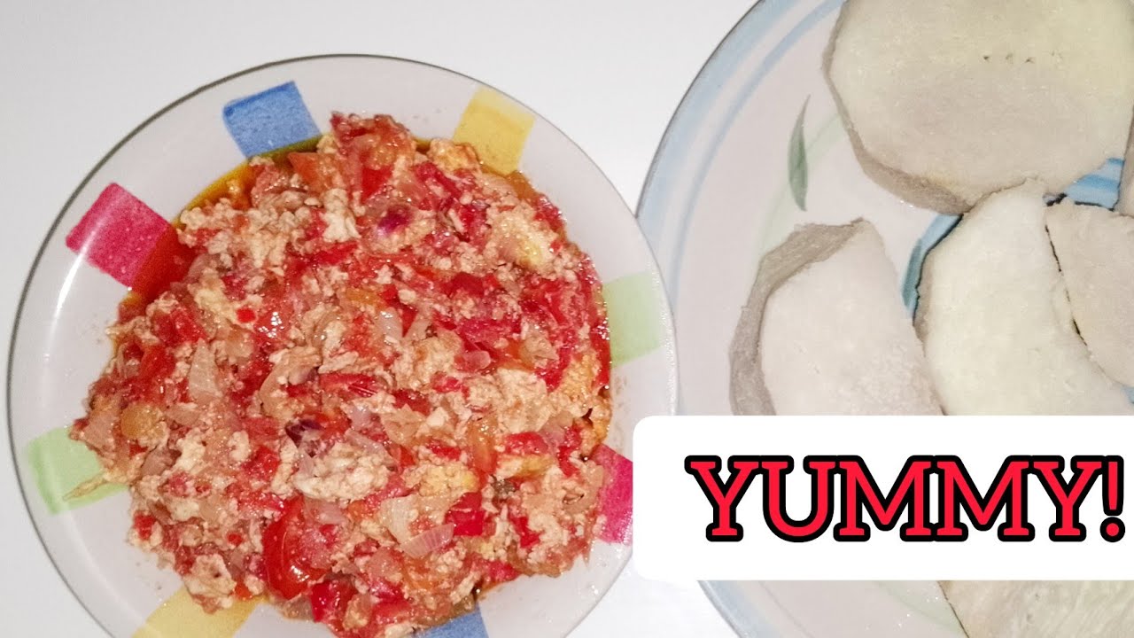 Egg And Tomato Sauce For Yam