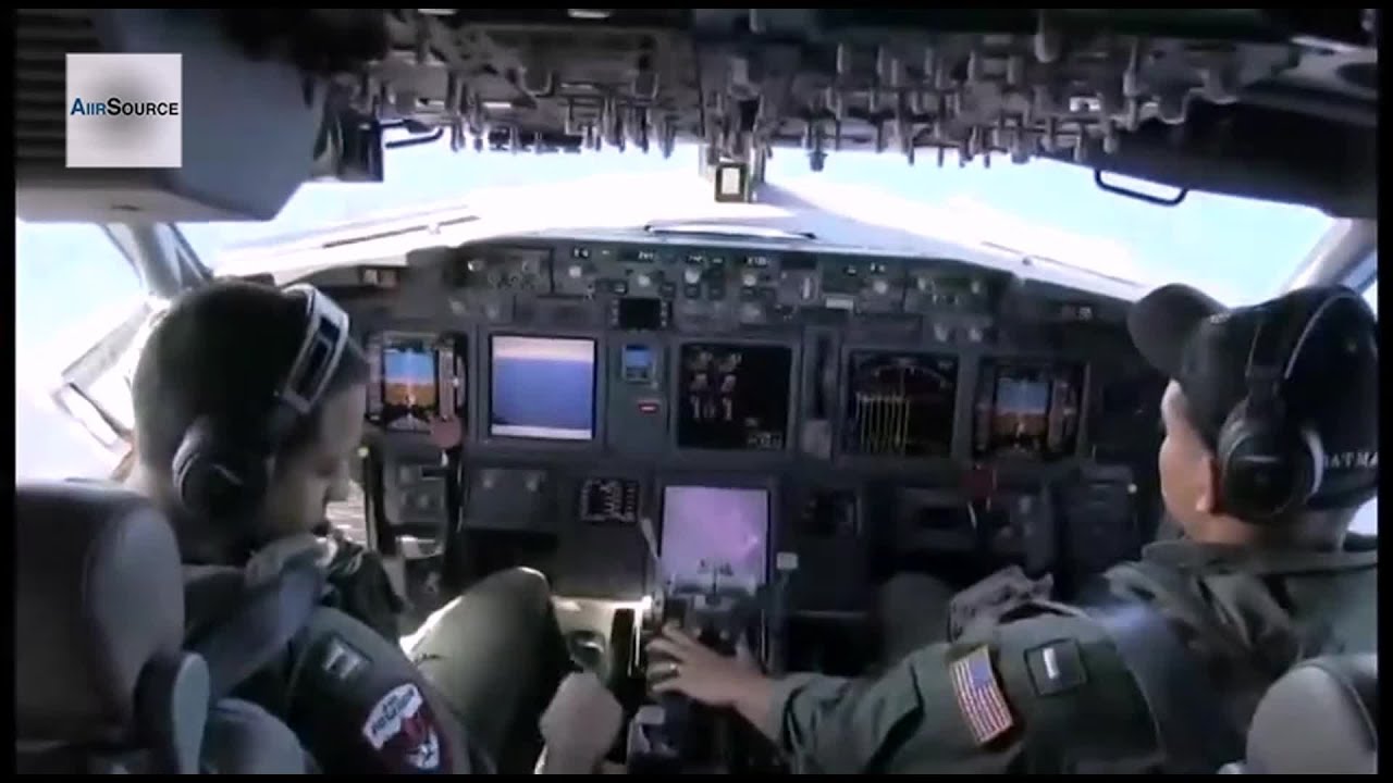 US Navy P-8A Poseidon Patrol Aircraft Searching for Flight MH370