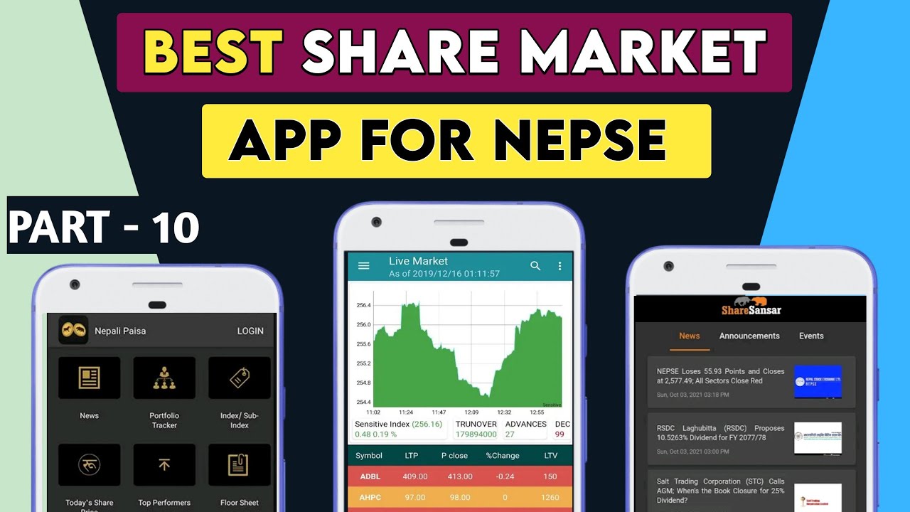 Nepal Share Market - लगानीकर्ता को MOBILE मा हुनै पर्ने APPS।TOP APPS OF NEPAL SHARE MARKET |PART-10