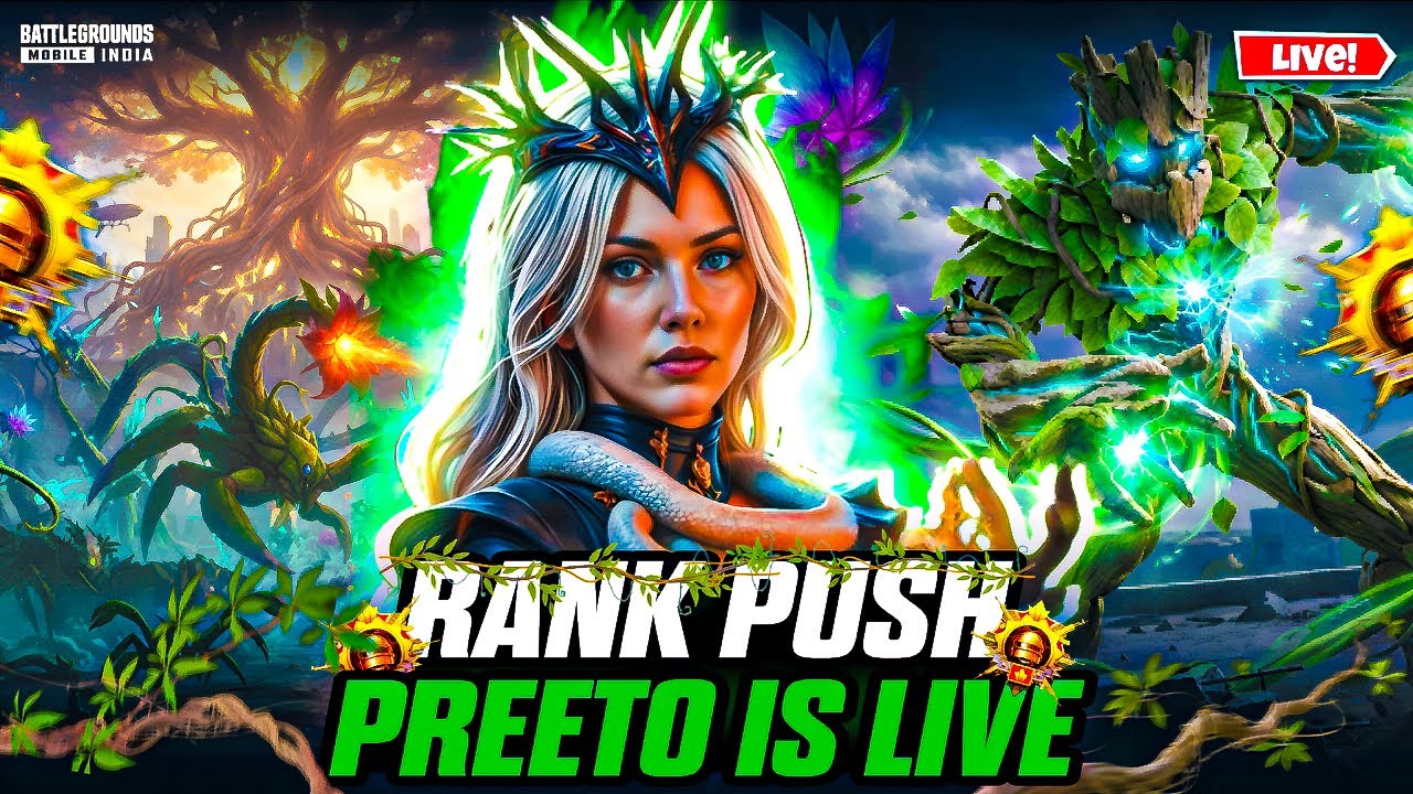 🔴BGMI 4.2 RANK PUSH DAY 1😎II BGMI LIVE🔴 PREETO 💖GIRL GAMER❄️ 