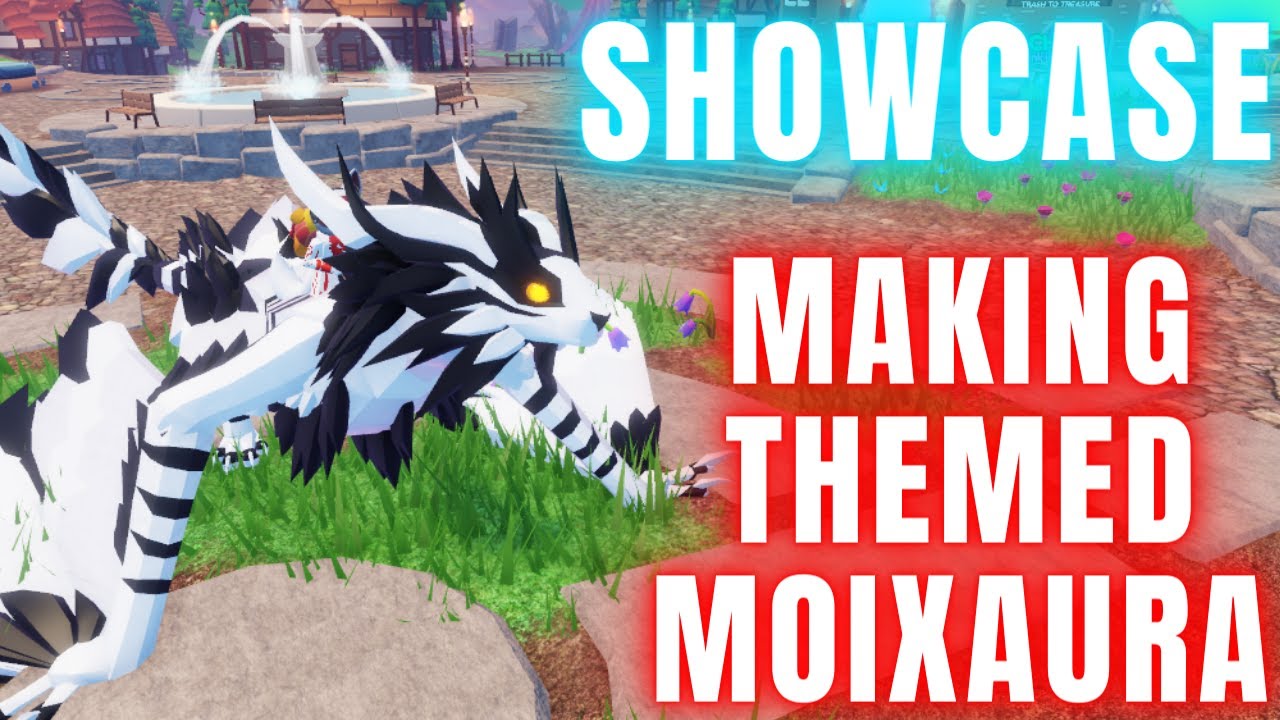 Making THEMED MOIXAURA + Animation Showcase (Full Mutation) [Dragon Adventures] ROBLOX