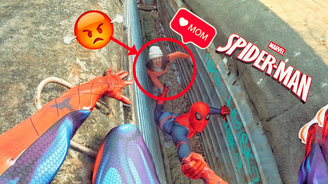 TOP 3 SPIDER-MAN TWINS ESCAPING ANGRY MOM IN REAL LIFE (Epic ParkourPOV Comedy)