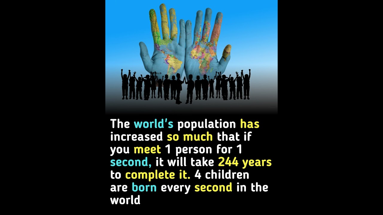 Population increasing every second 