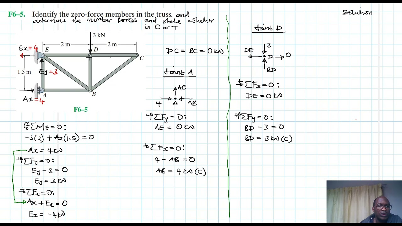 F6–5 Structural Analysis (Chapter 6: Hibbeler Statics) Benam Academy