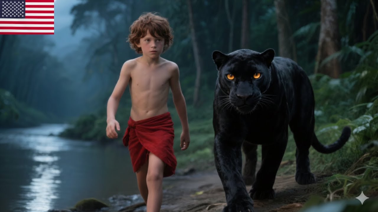 The Jungle Book Mowgli and The Black Panther🌴3D 4K Bedtime Stories for Kids in English  #cartoon