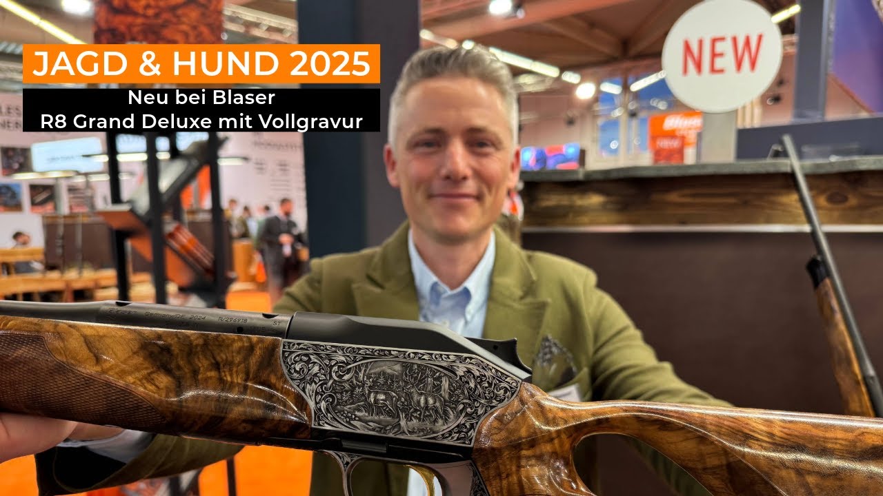 Jagd & Hund 2025: Neu bei Blaser – R8 Grand Deluxe mit Vollgravur.