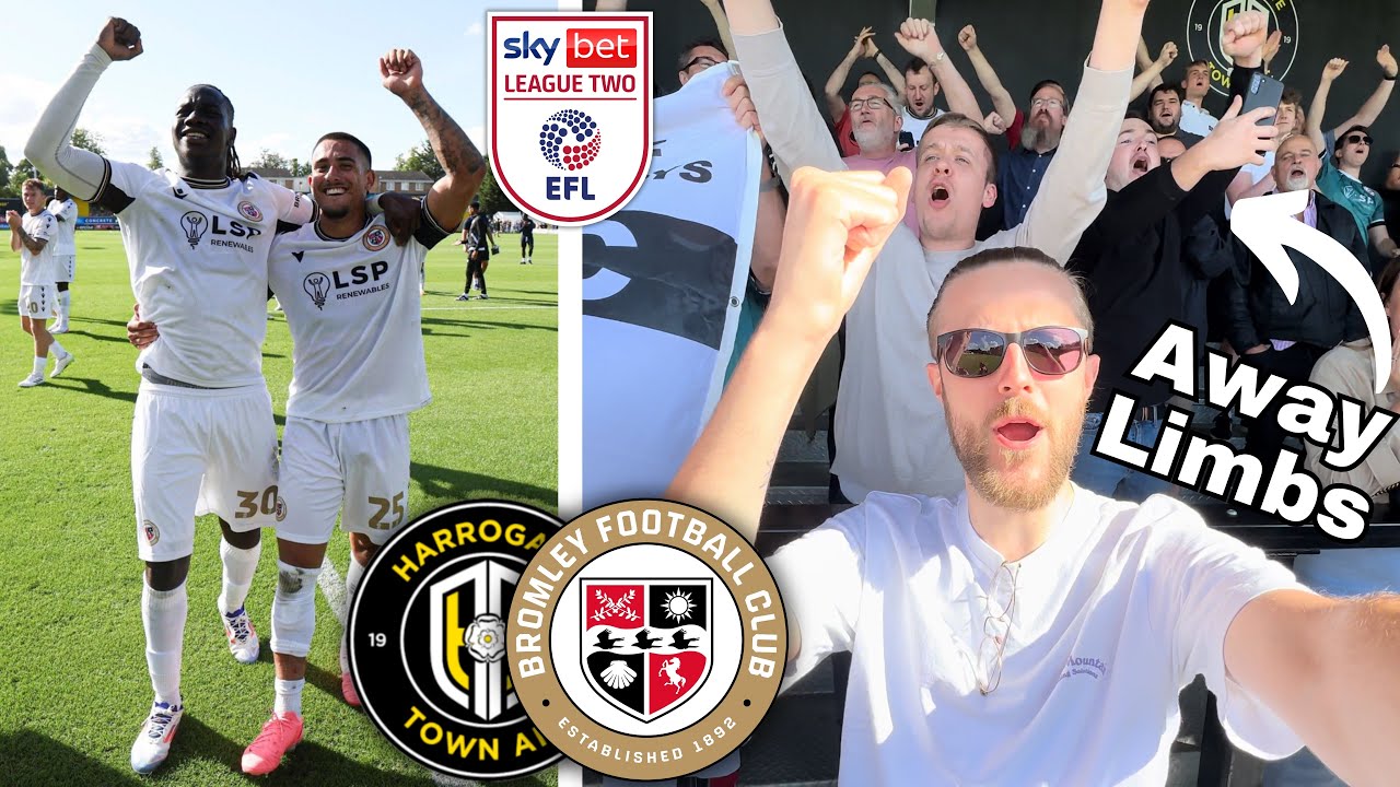 Bromley Fans Go CRAZY As They WIN Their FIRST EVER League 2 Game!! (Harrogate vs Bromley Vlog)