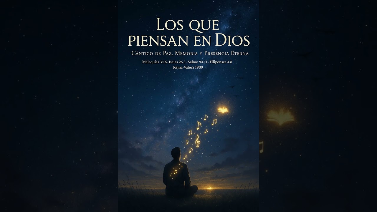 🎵 LOS QUE PIENSAN EN DIOS  Cántico de Paz,  📖 Inspirado en Malaquías 3_16 •  – Reina-Valera 1909