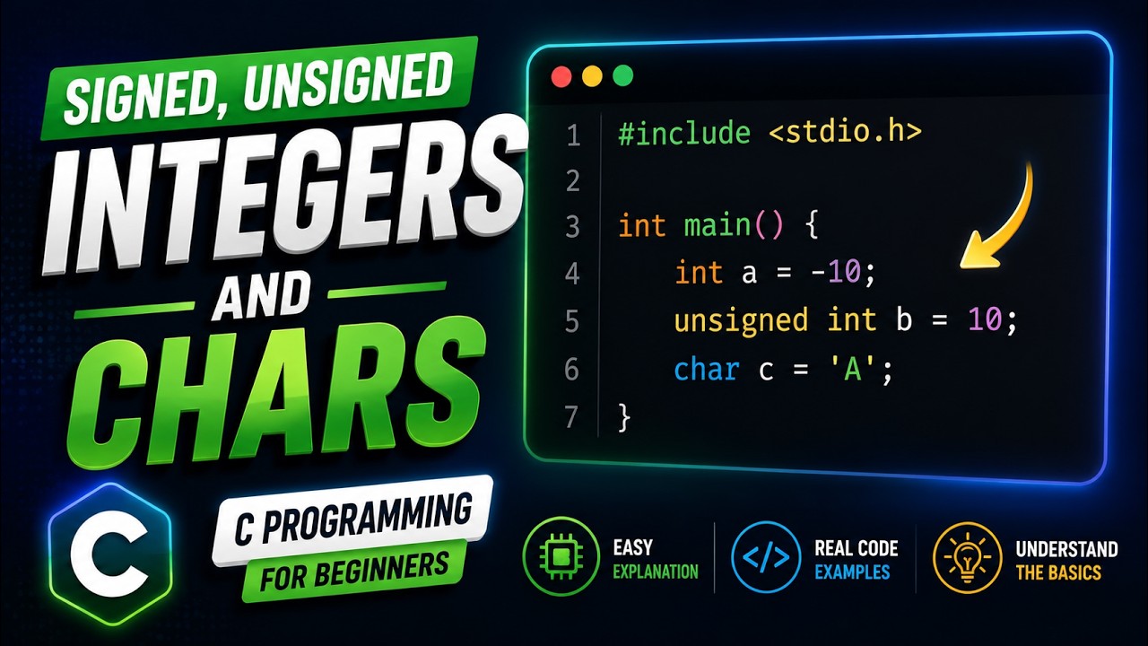 Understanding Signed vs Unsigned Integers in C | C Programming for Beginners