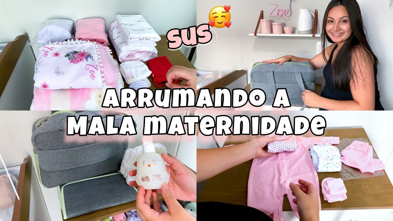 MALA MATERNIDADE DO BEBÊ PELO SUS ♥ |  ARRUMANDO , O QUE VOU LEVAR , BÁSICO 2021  | Camila Ester.