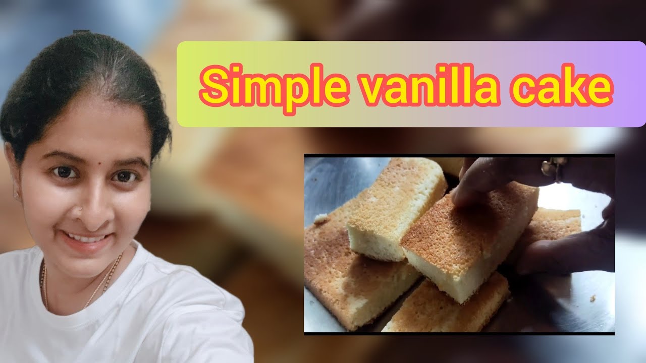 Simple vanilla cake at home / quick easy recipe 