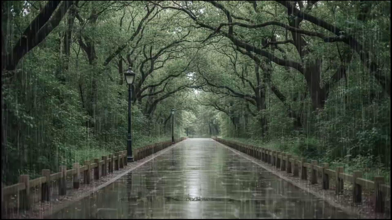 Peaceful Rain Sounds Over Forest Leaves | Soothing Ambient Audio for Restful Sleep and Stress Relief