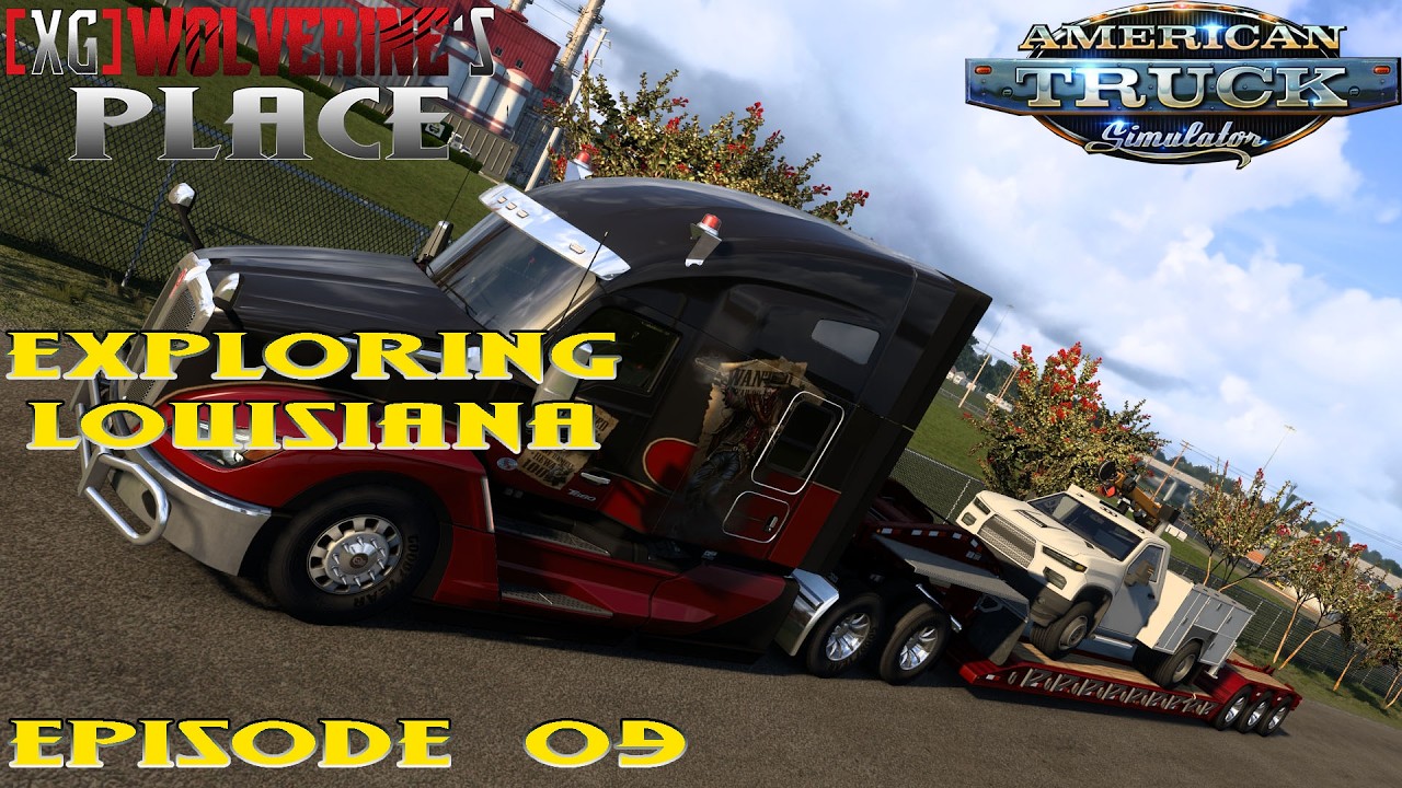 American Truck Simulator Exploring Louisiana Episode 09. Alexandria to Lafayette