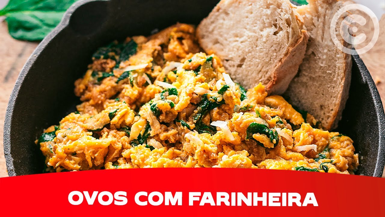 Como fazer uns saborosos Ovos Mexidos com Farinheira