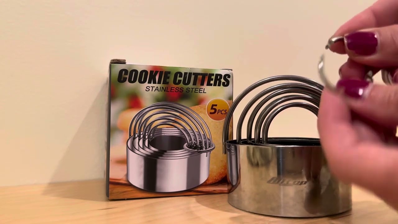 5 Piece Stainless Steel Cookie Cutters are Best for  Baking