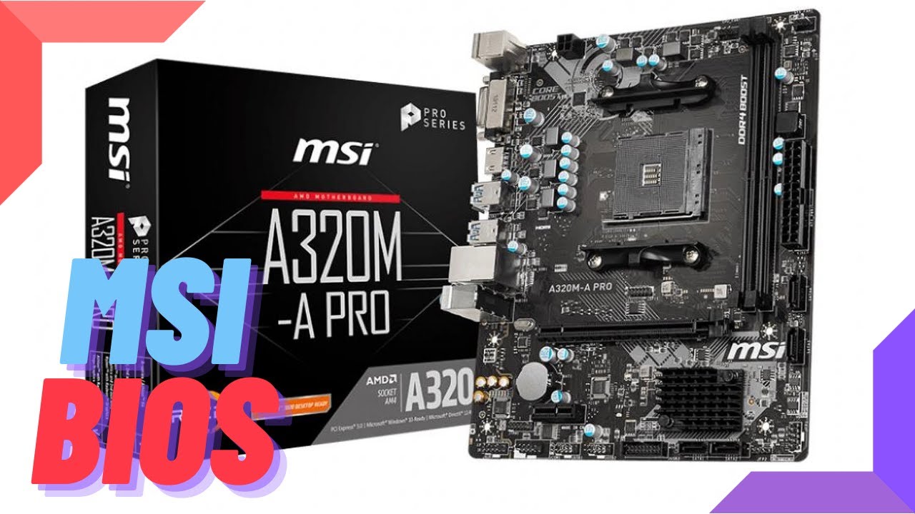 MSI A320M-A Pro MAX. Топ бич, BIOS.