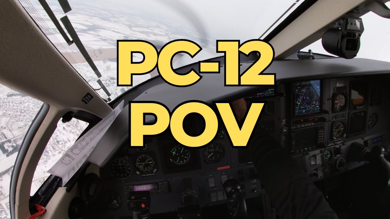 PC-12 POV with Commentary | Approach & Landing