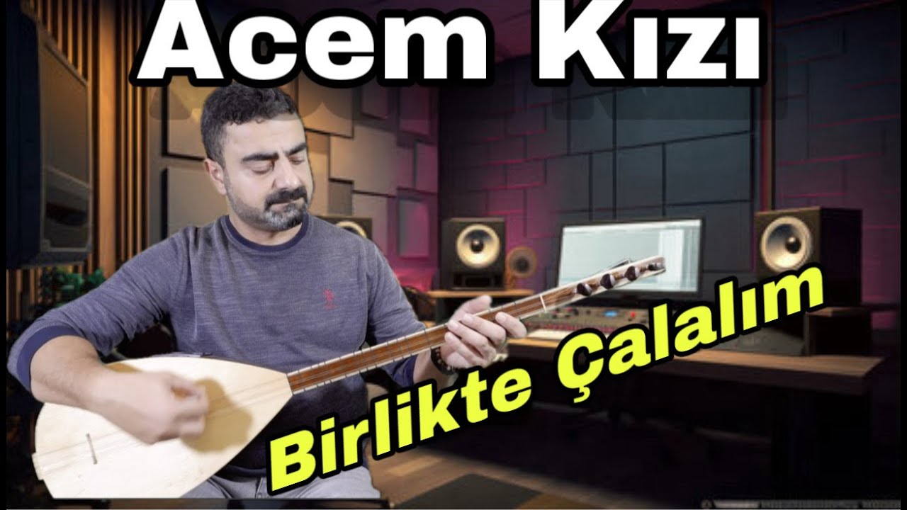Acem Kızı/kısa sap/bağlama/saz/solfej/birlikte çalalım#bağlamasolfej #acemkızı #saz #bağlamadersi